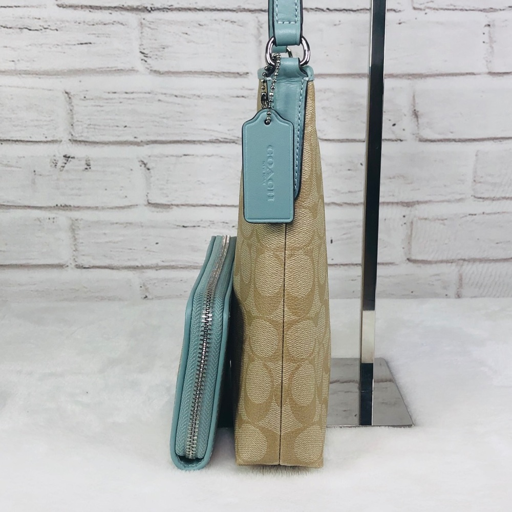 2PCS Coach Zip File Crossbody Wallet Set - Picture 3 of 8